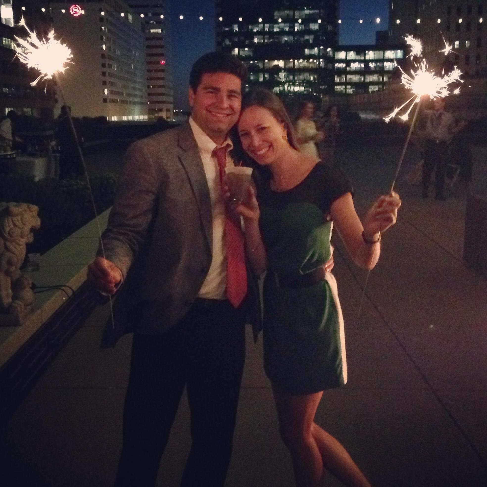 Our first of 10+ wedding we attend during our first year of dating.