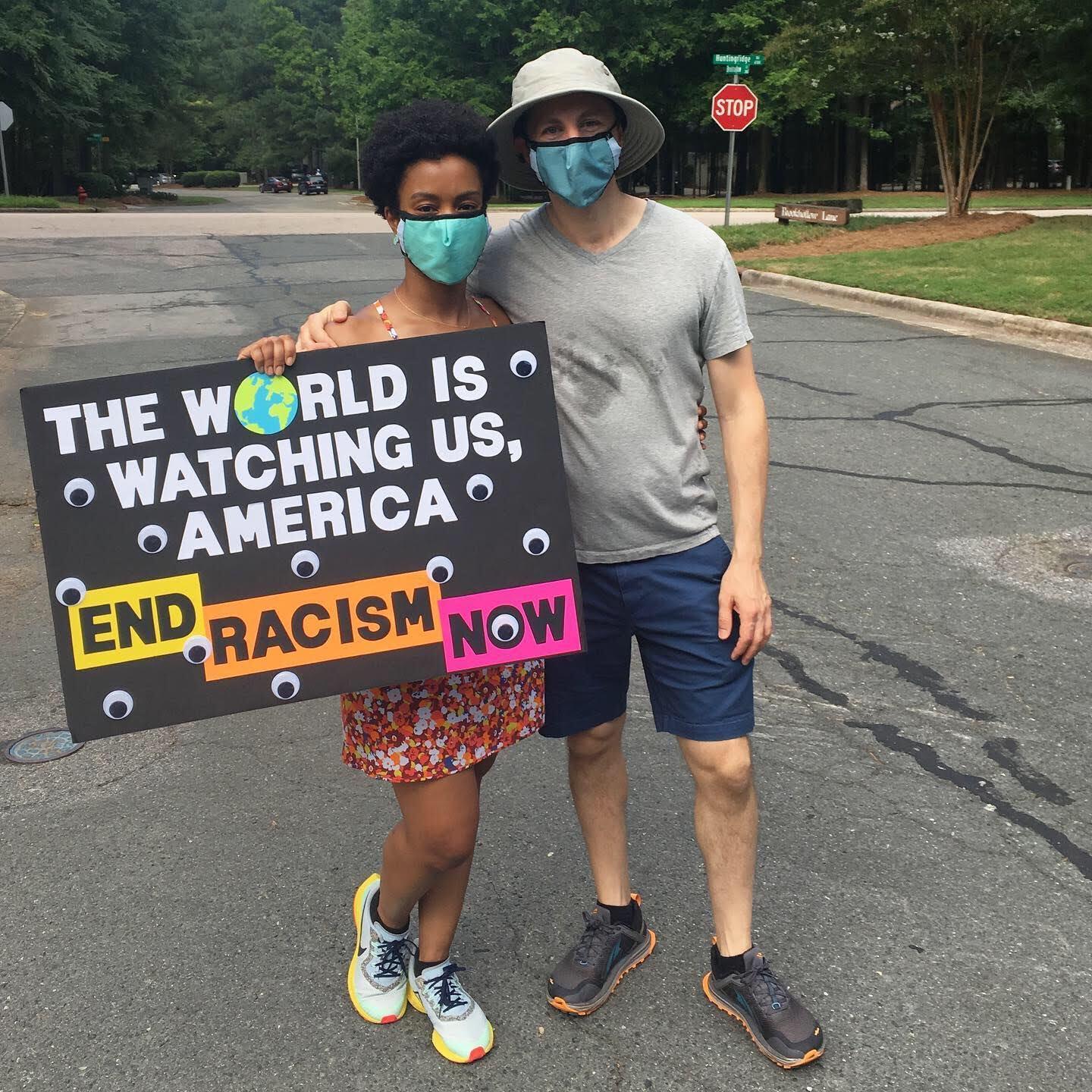 Our first protest together 🖤 (June 2020)