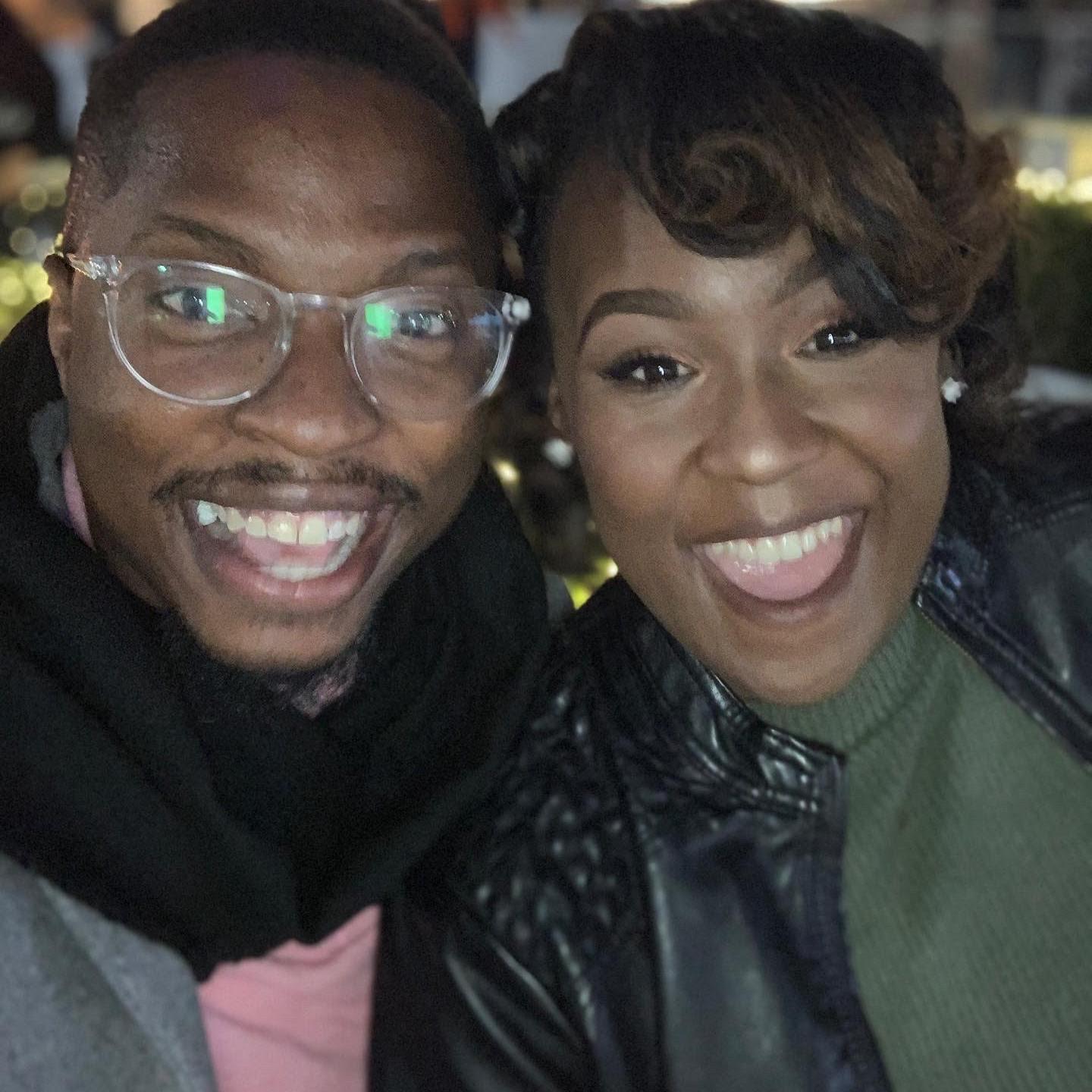 The night we went ice-skating!