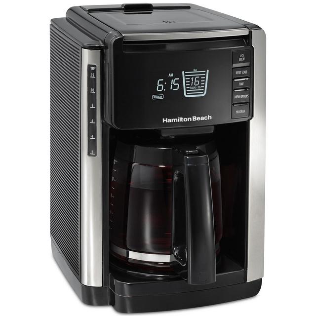 Hamilton Beach 12 Cup Trucount Programmable Coffee Maker with Built in Scale