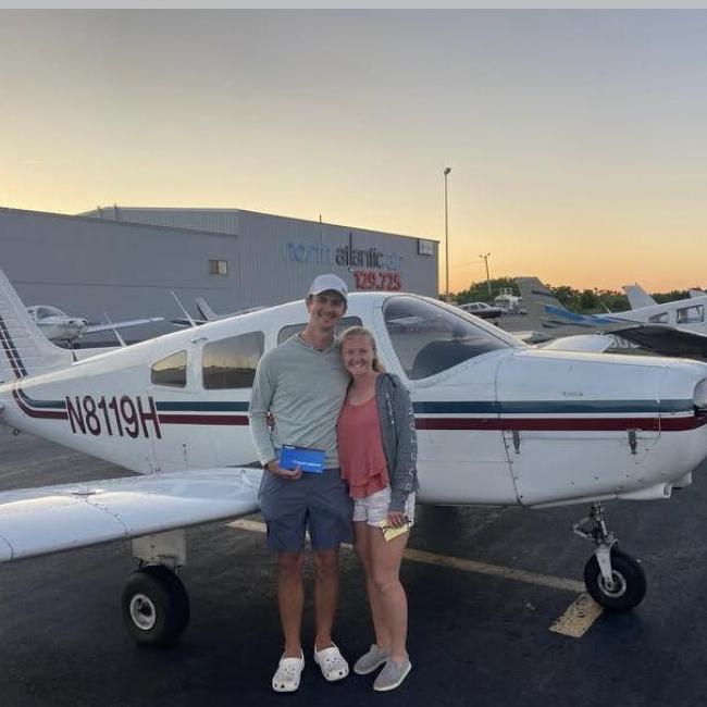 Enzo flew a plane...in crocs