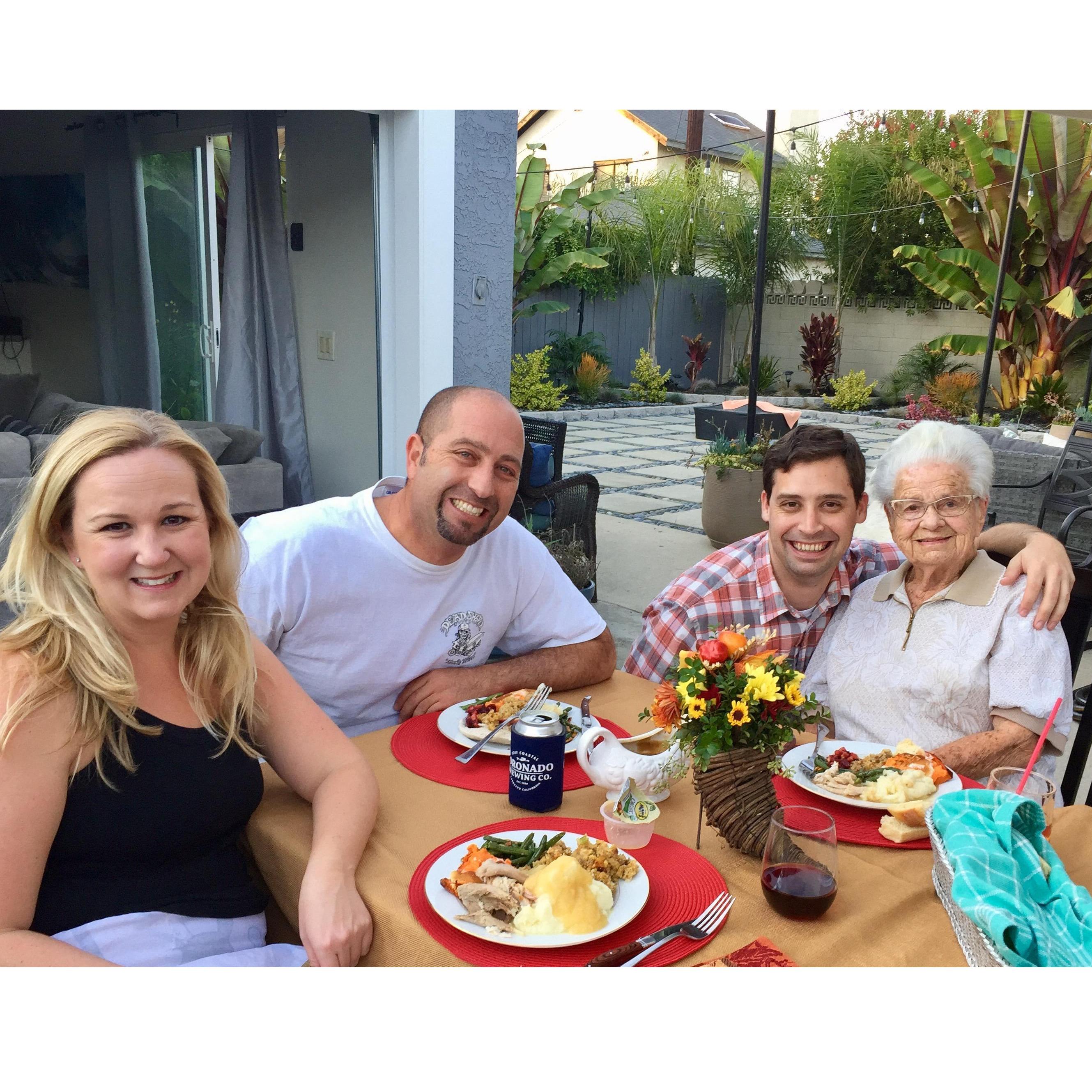 First Thanksgiving at the new house, and with both the Meeker's and Shidler's