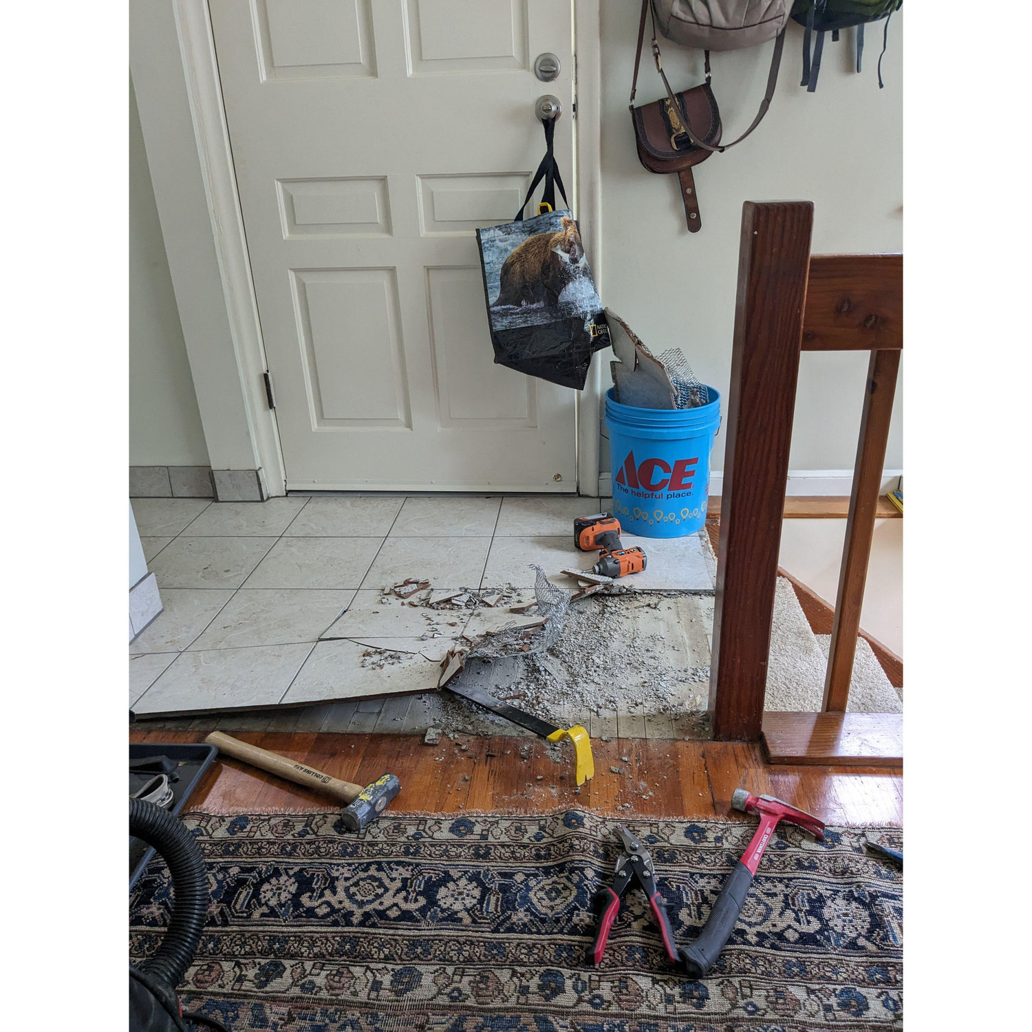 Past the point of no return. The beginning of the reno