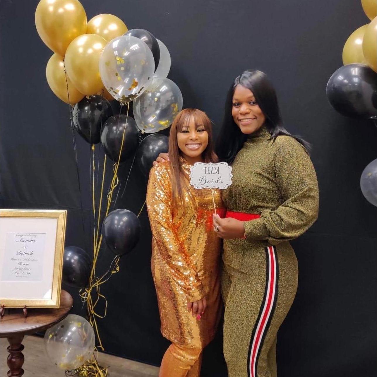 "Congratulations Asendra & Detrick!

Here’s a Celebration Picture
for the future Mrs. & Mr."  - framed