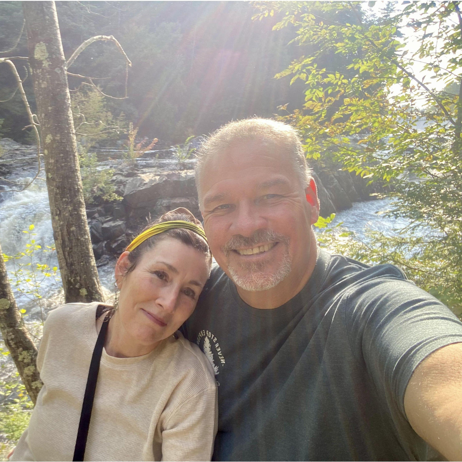 Taking a walk in Mines Falls in Nashua NH 2023.