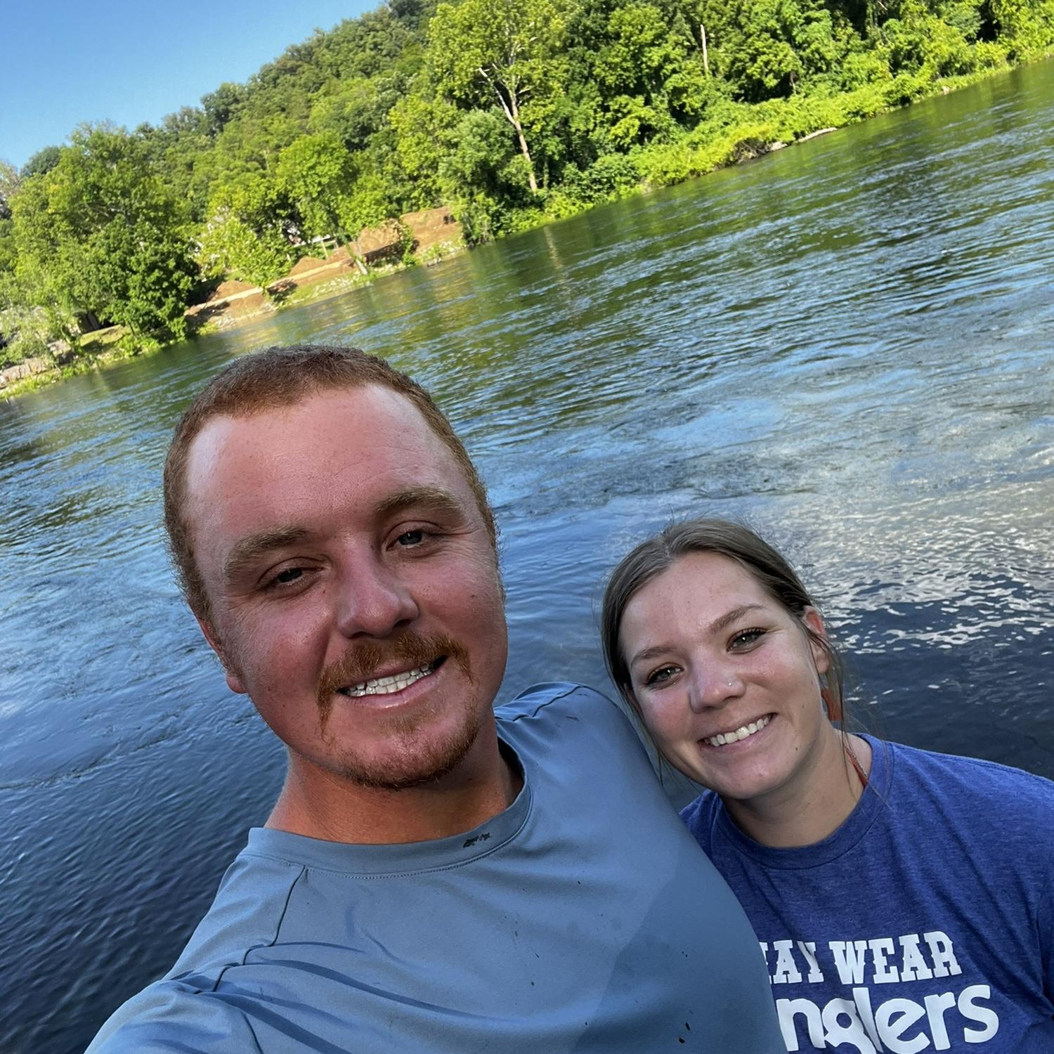 This is a lake nobody swims in the water is year round 45 Degrees
Vacation Branson MO ~ Engaged!!!!!