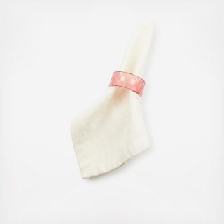 Check Napkin Ring, Set of 4