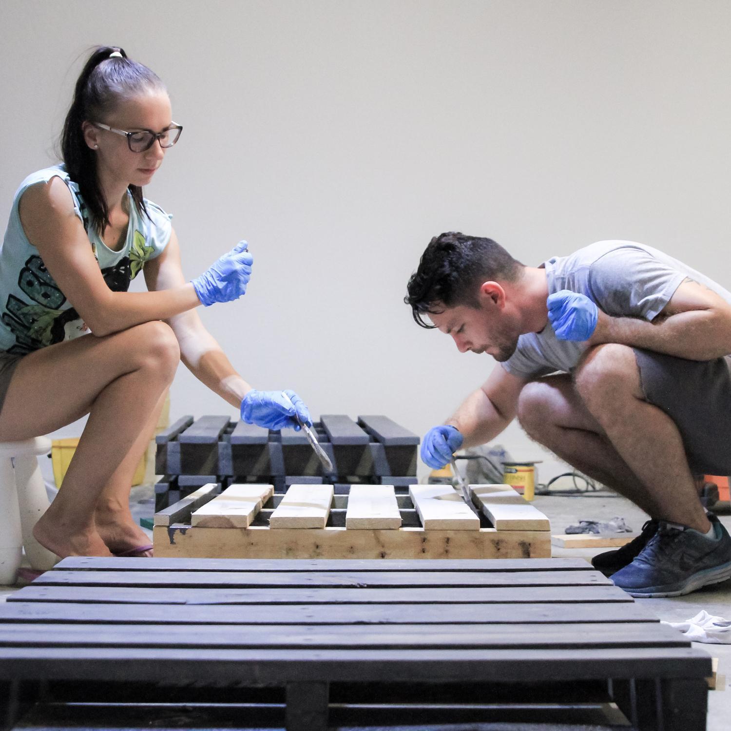 We love to work on our home.