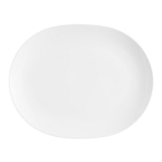 Coupe White Porcelain Serving Platter