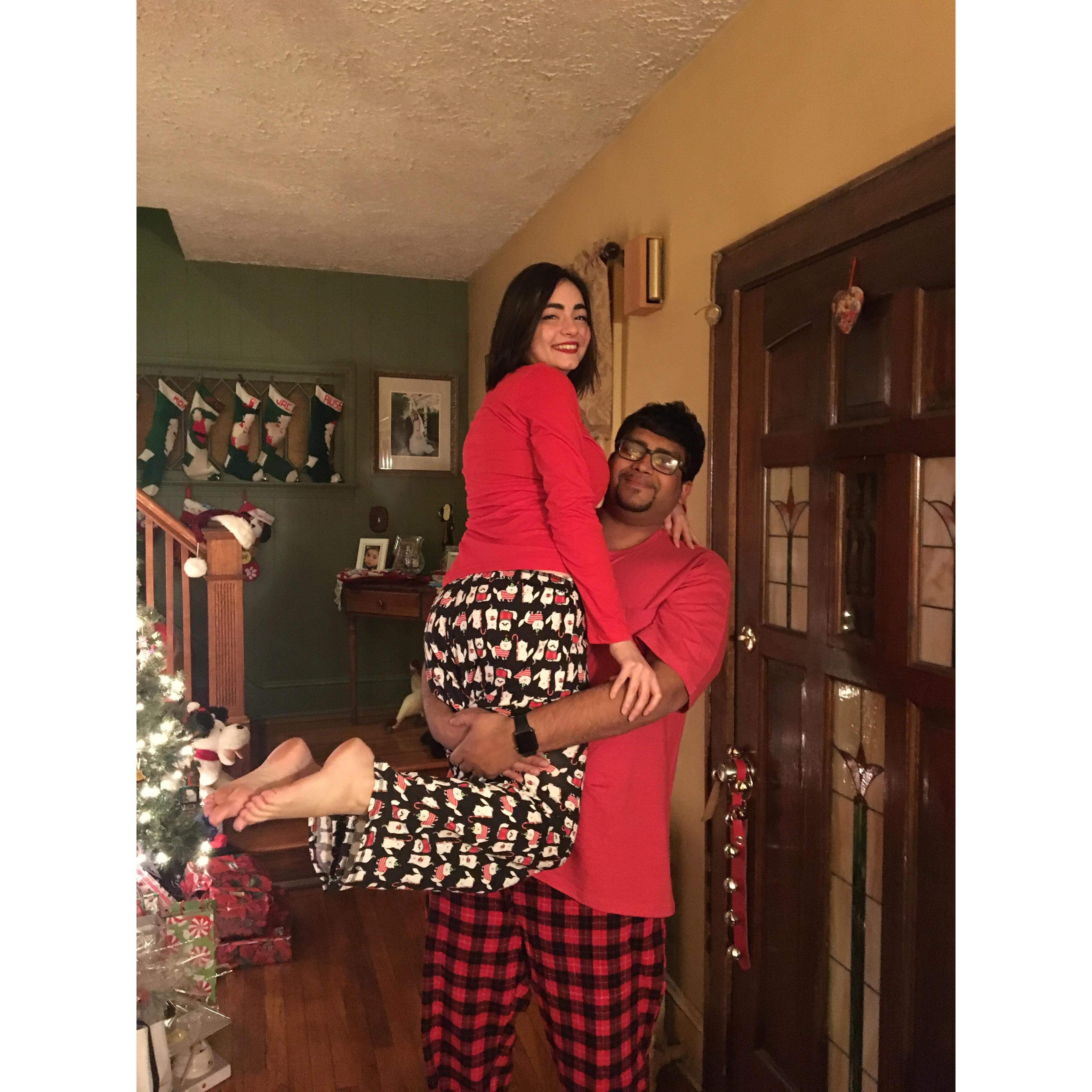 Having fun on Christmas Eve 2017!
