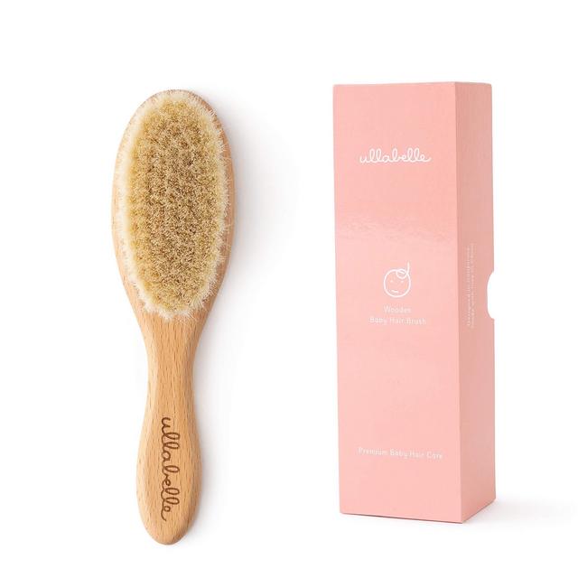 Wooden Baby Hair Brush for Newborns & Toddlers