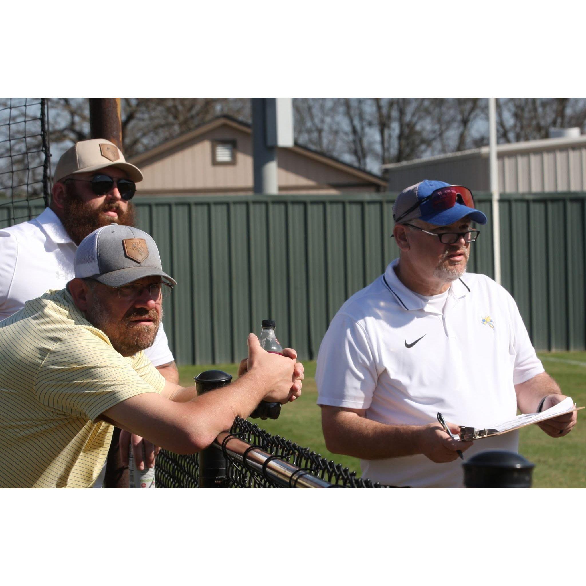 Just chatting it up with Dave while watching Lexi play!