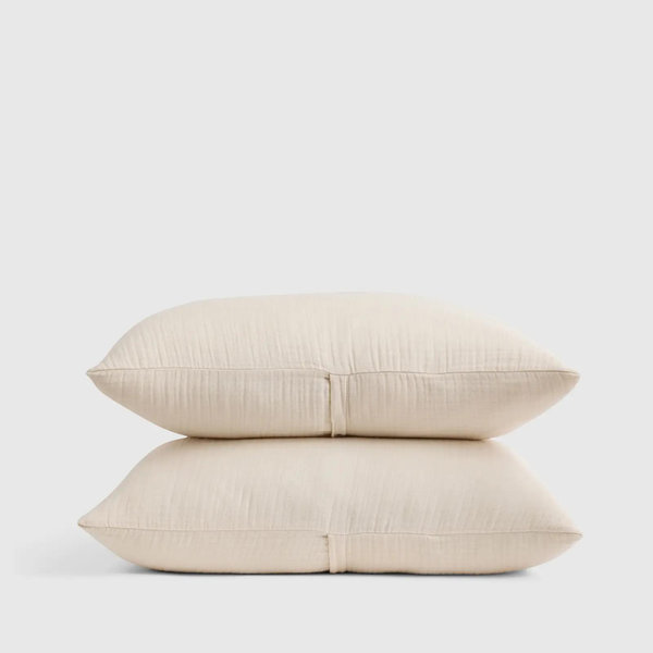 Organic Airy Gauze Sham Set - Undyed, King
