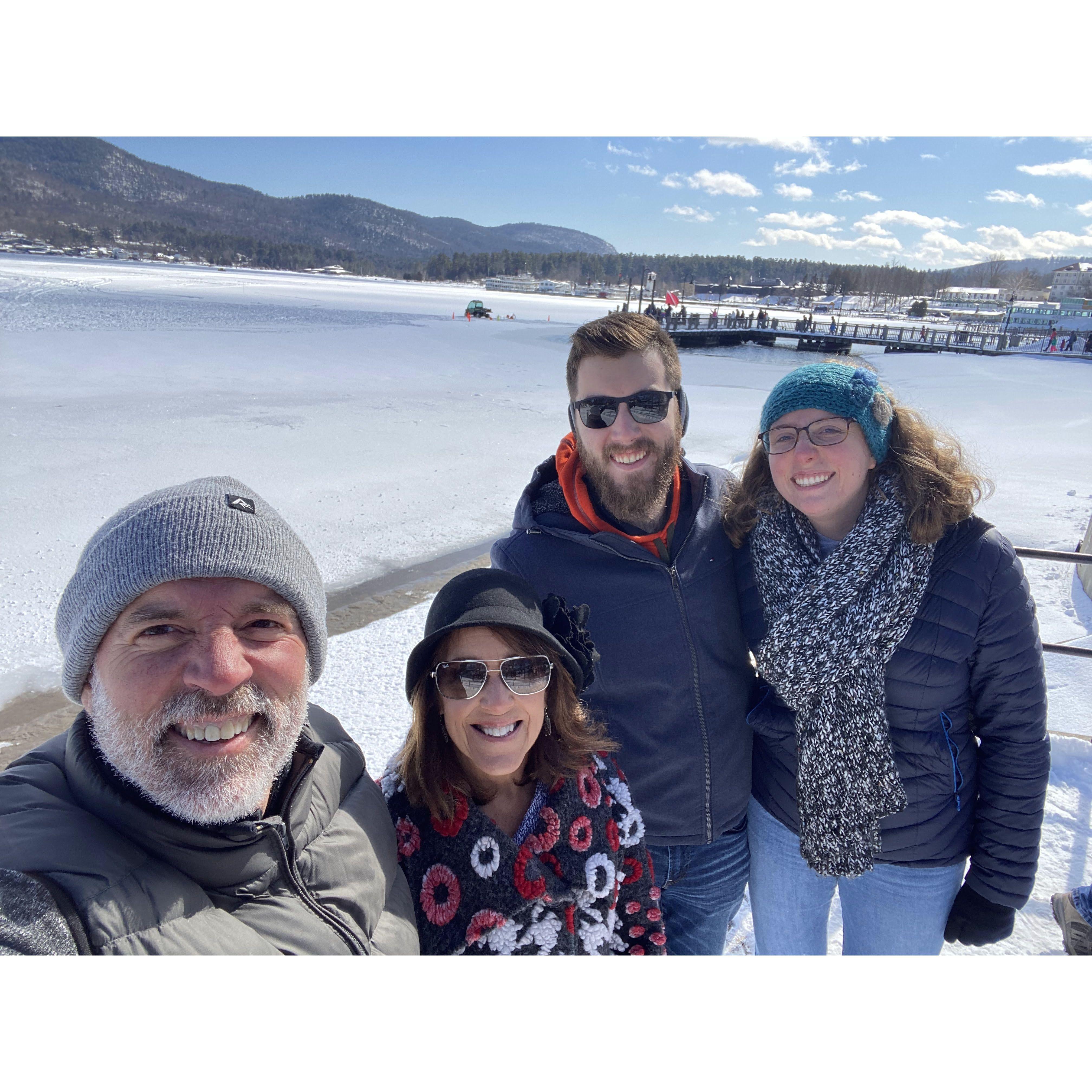 Hanging out on Lake George enjoying some views