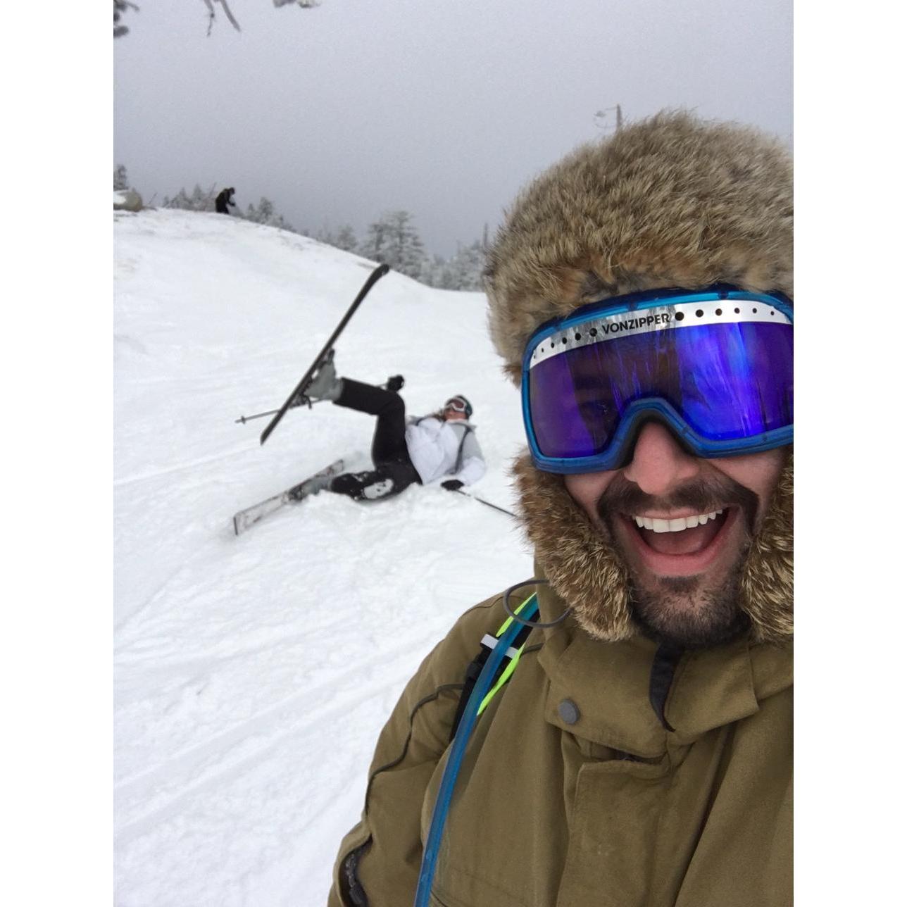 Griff took me skiing in Lake Tahoe for the first time in 14 years and this was the result...