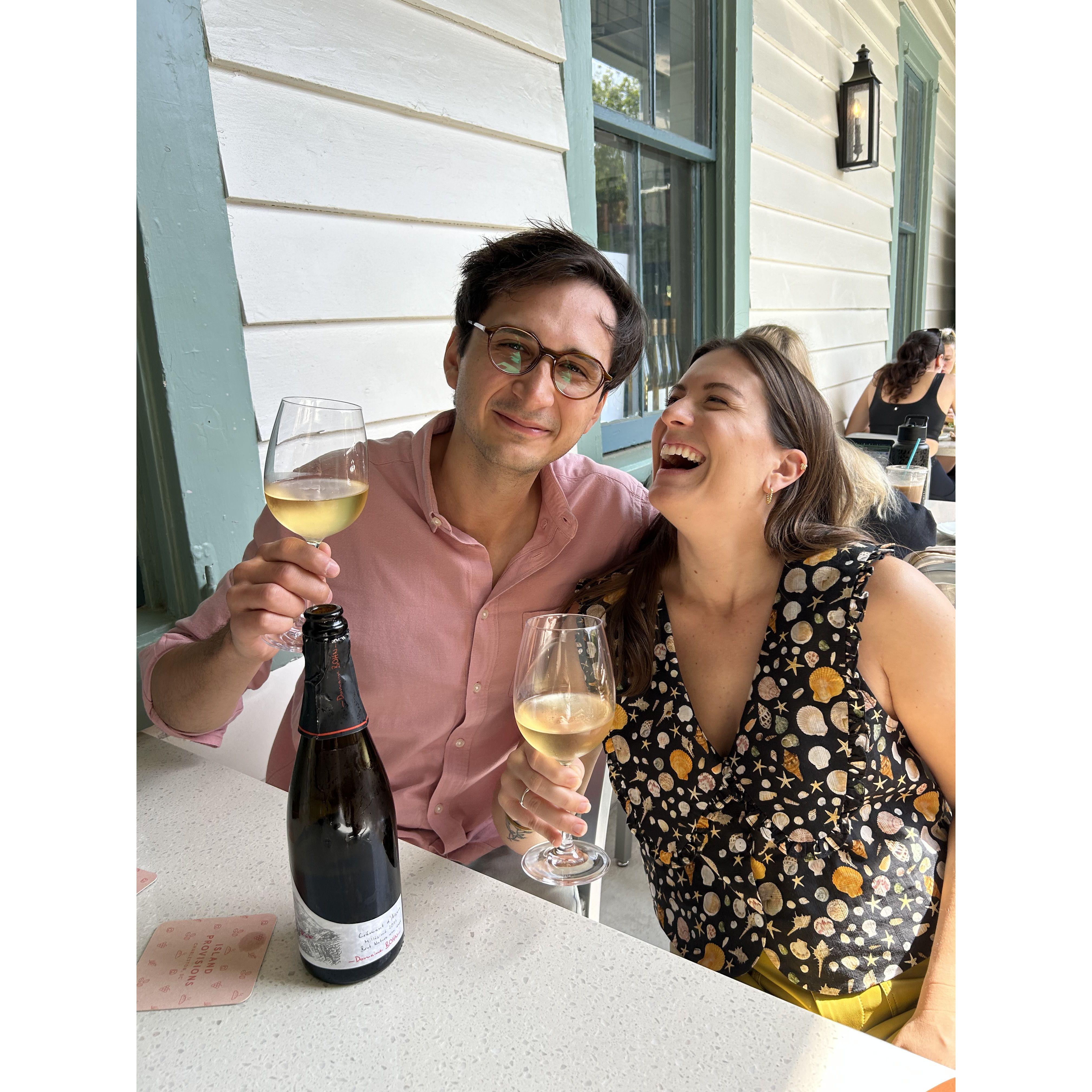 Celebrating being first-time homeowners!