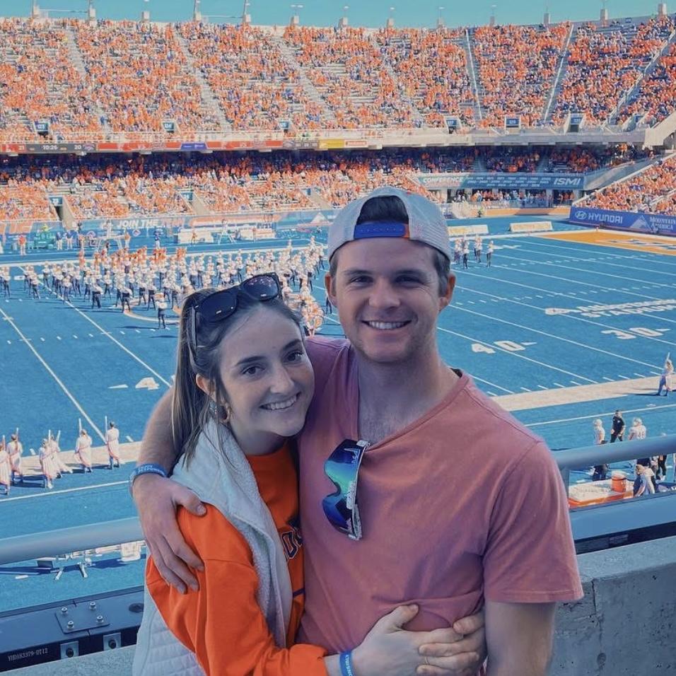 Shawn moved to Boise in July 2021 and we started soaking in our new life together right away! This was our first Boise State football game together - the first of MANY!
