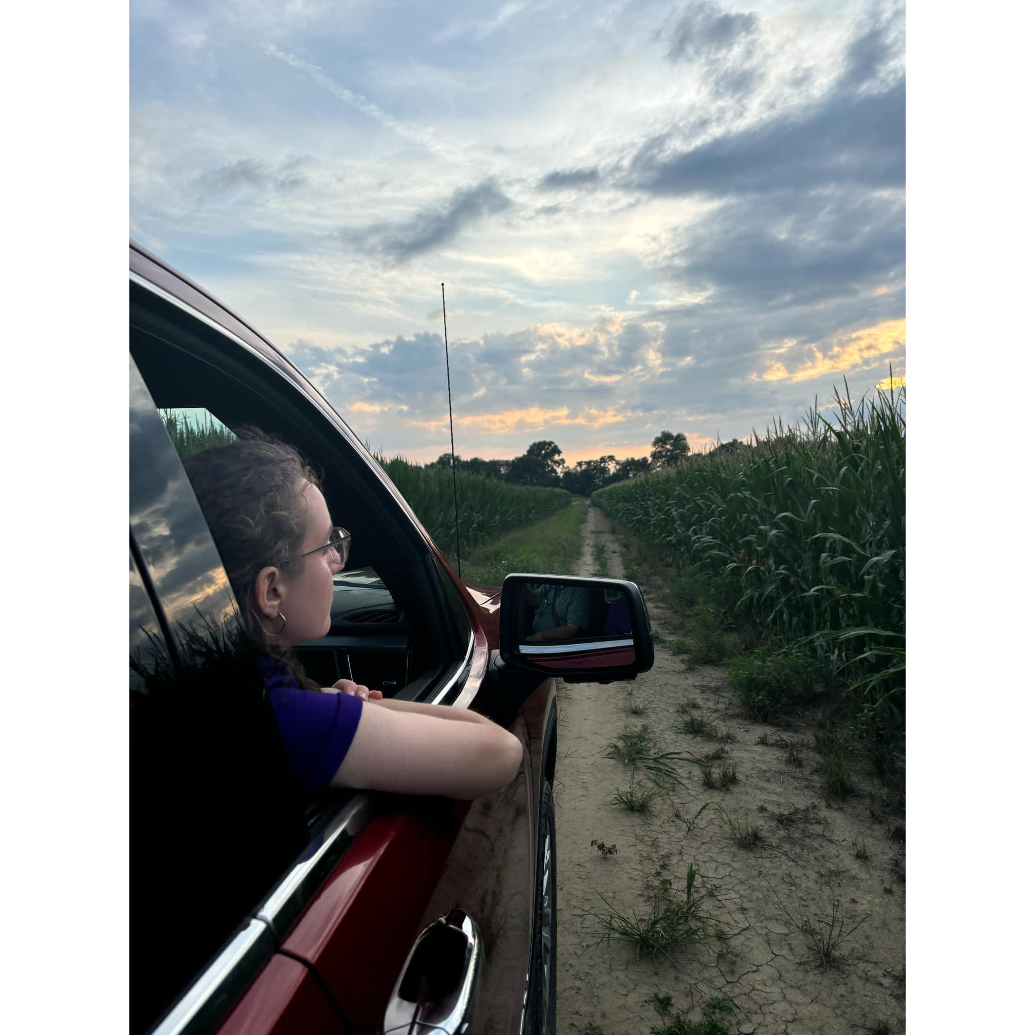 Touring Papaw's farm in Indiana