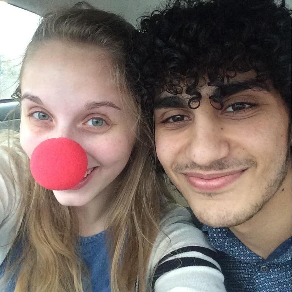 Flashback to that time we found a clown nose in a gumball machine at the diner on our one year anniversary!
