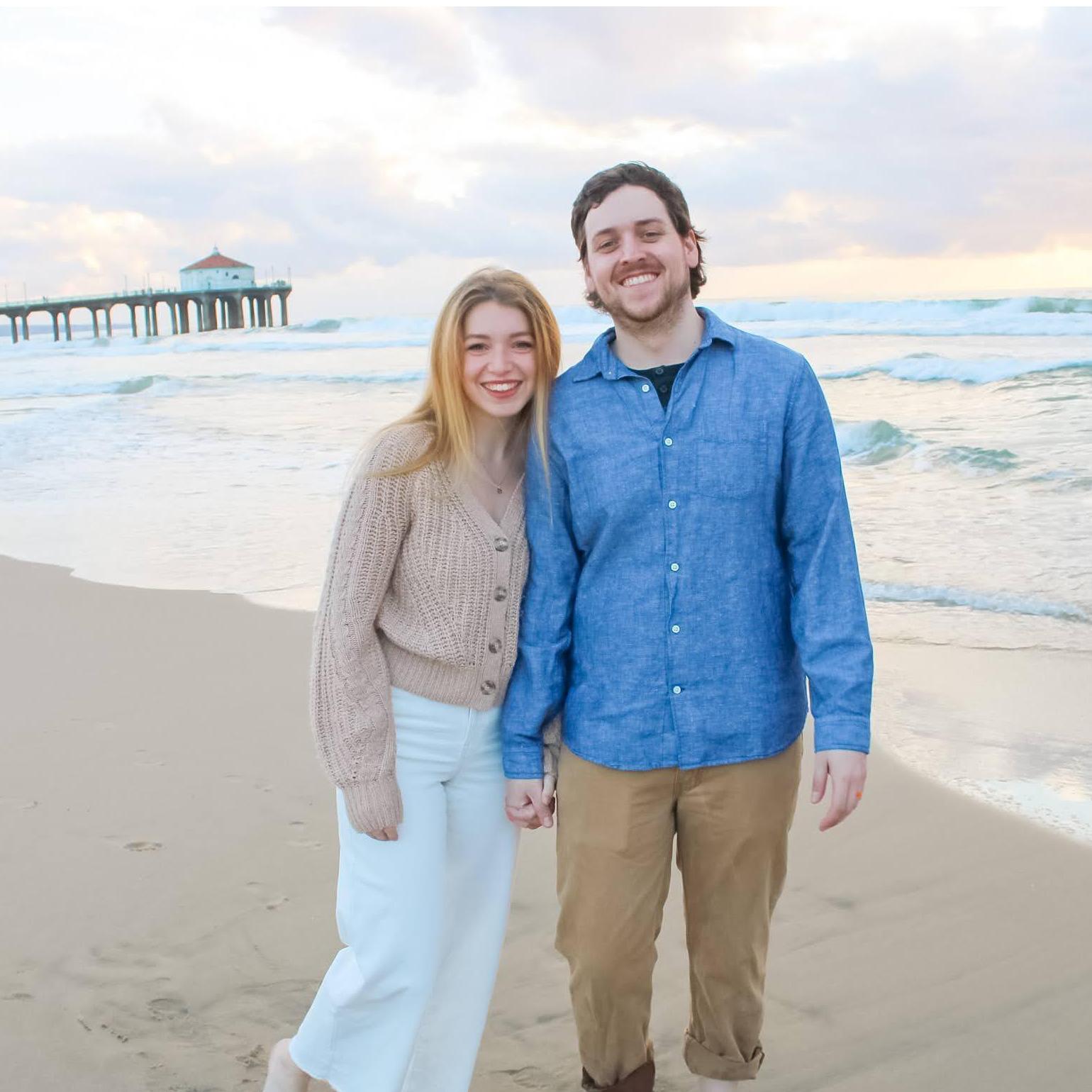 This photo was taken on one of our last nights in California, living there was such a blessing! We hope we can honeymoon along the western coast!