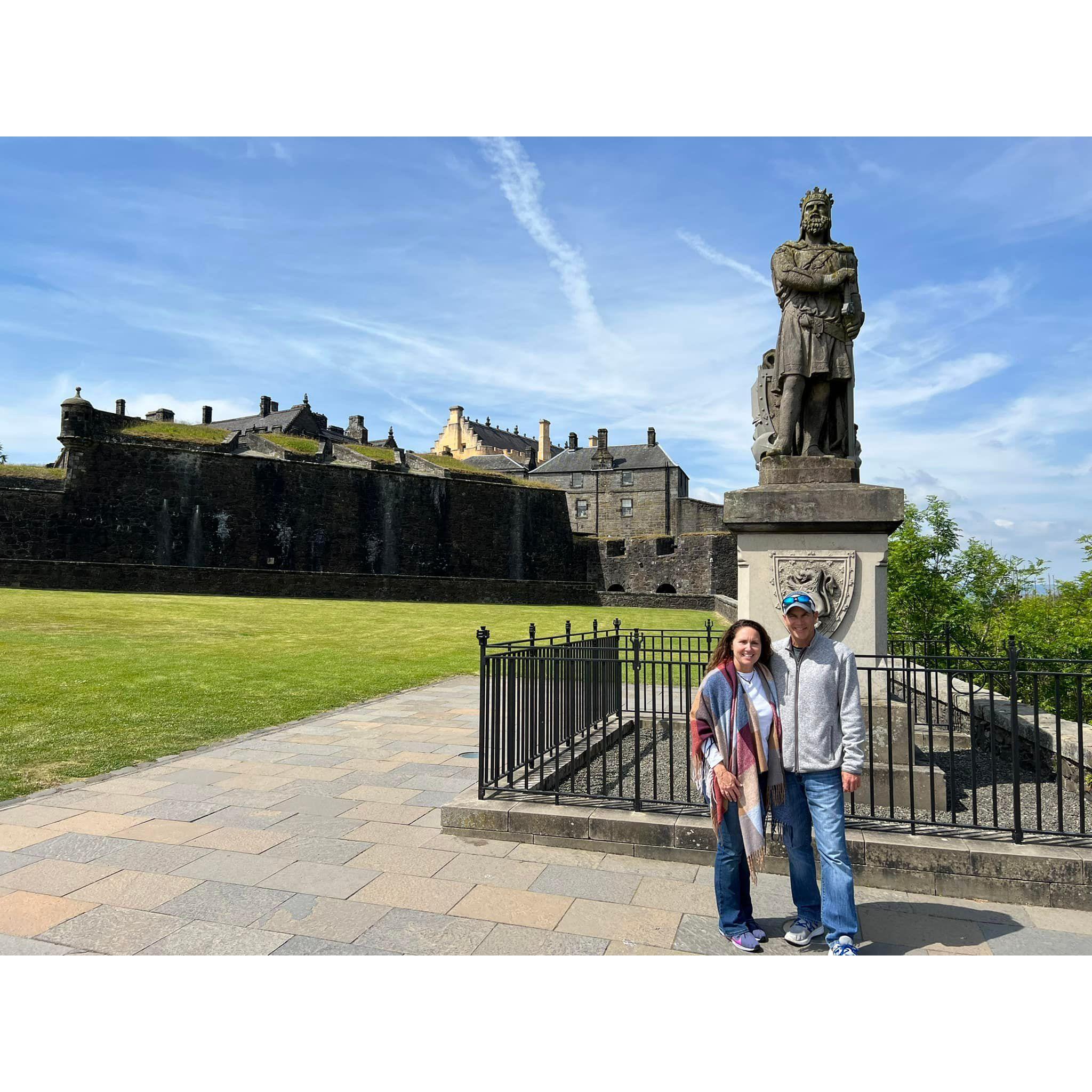 At Stirling Castle in Glasgow, Scotland.