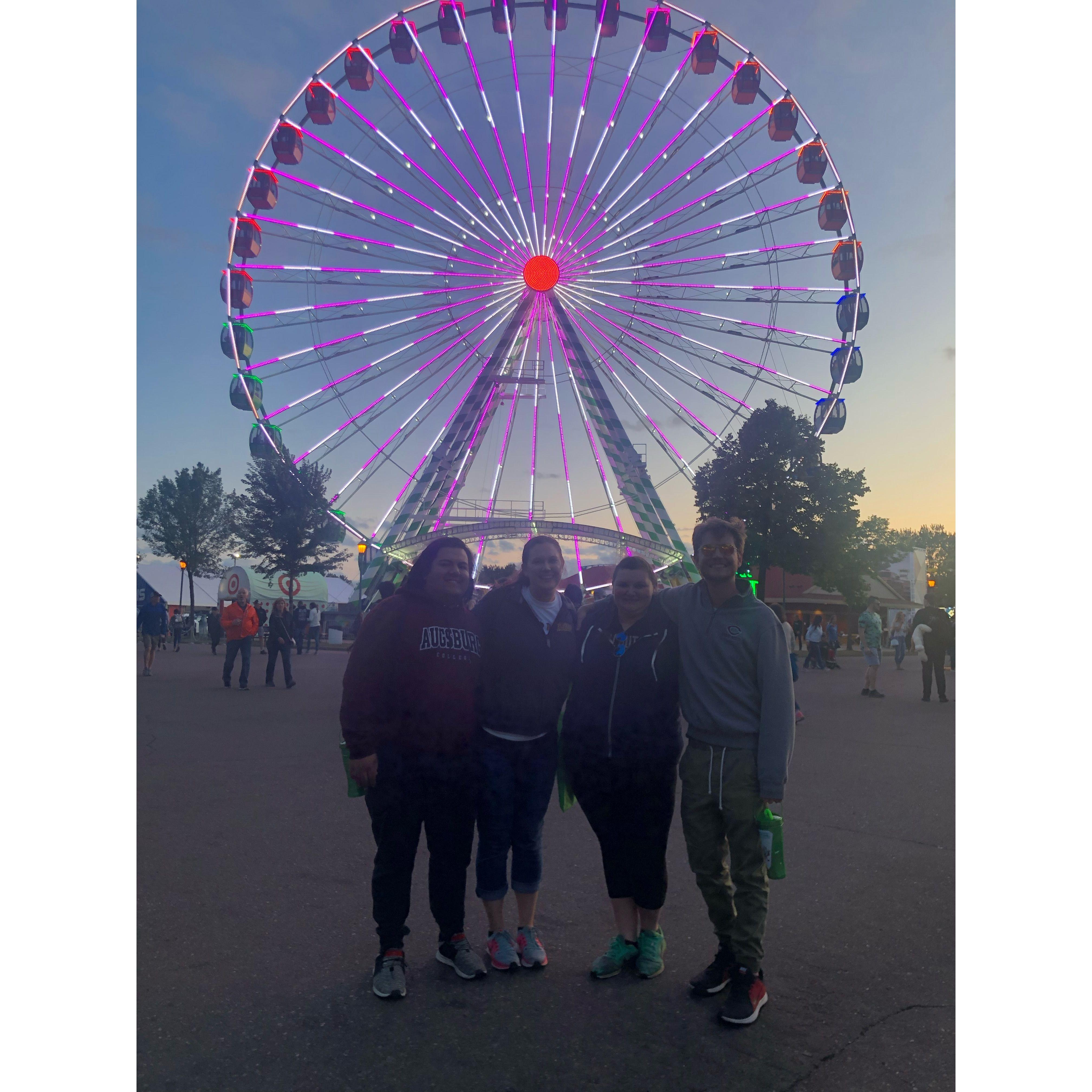 Another year at the State Fair with our friends, Casey and Briley!
