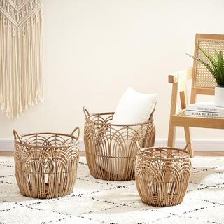 3-Piece Wicker Weave Basket Set