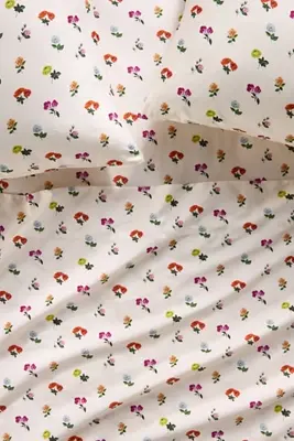 The Organic Cotton Sateen Printed Sheet Set by Maeve