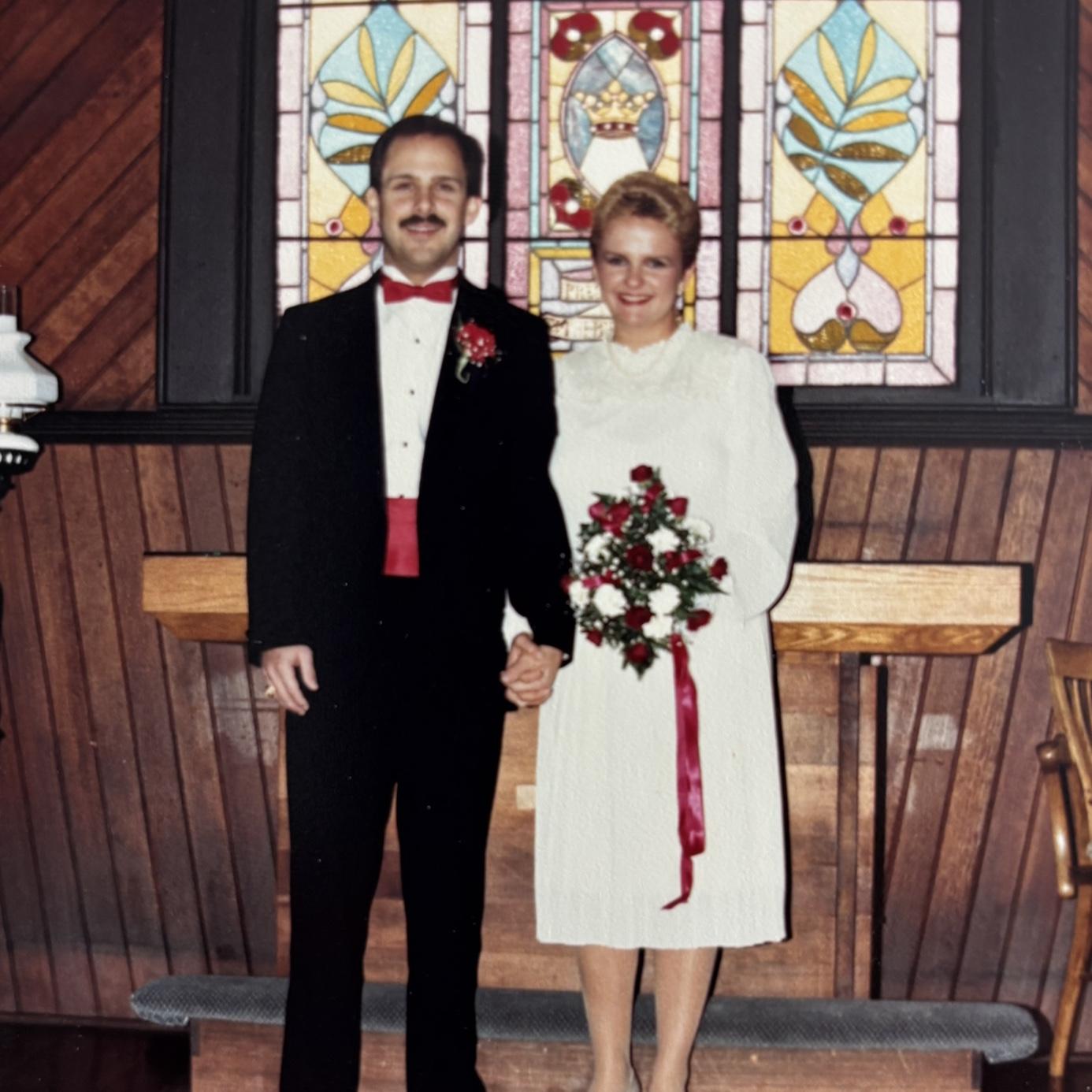 Frank and Angie start their journey as husband and wife. Dec. 21, 1986.