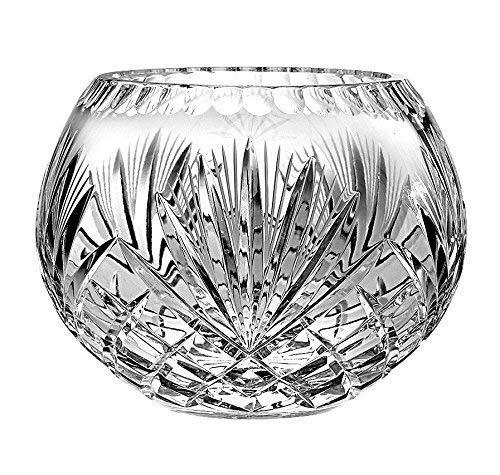 Barski European Hand Cut Majestic Crystal Rose Bowl, 8" D