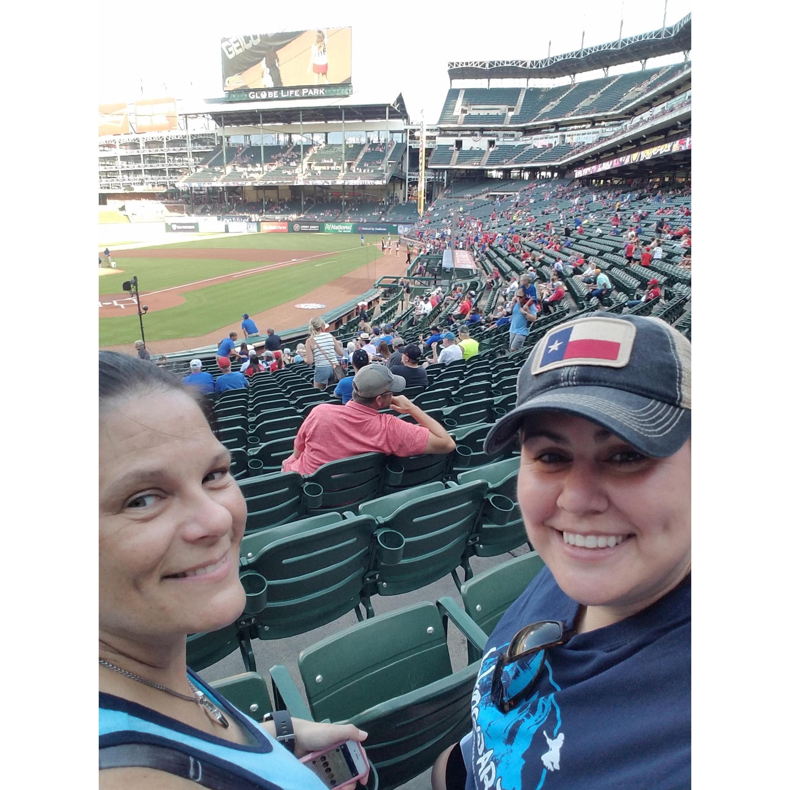 We had such good seats at this Ranger's game!