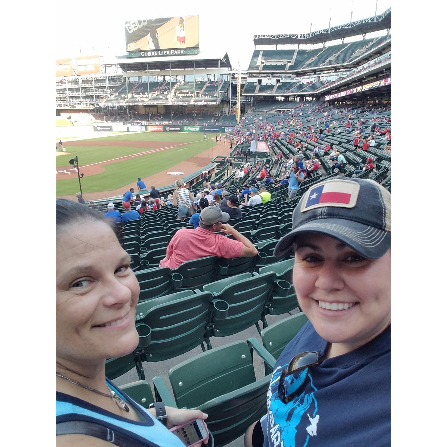 We had such good seats at this Ranger's game!