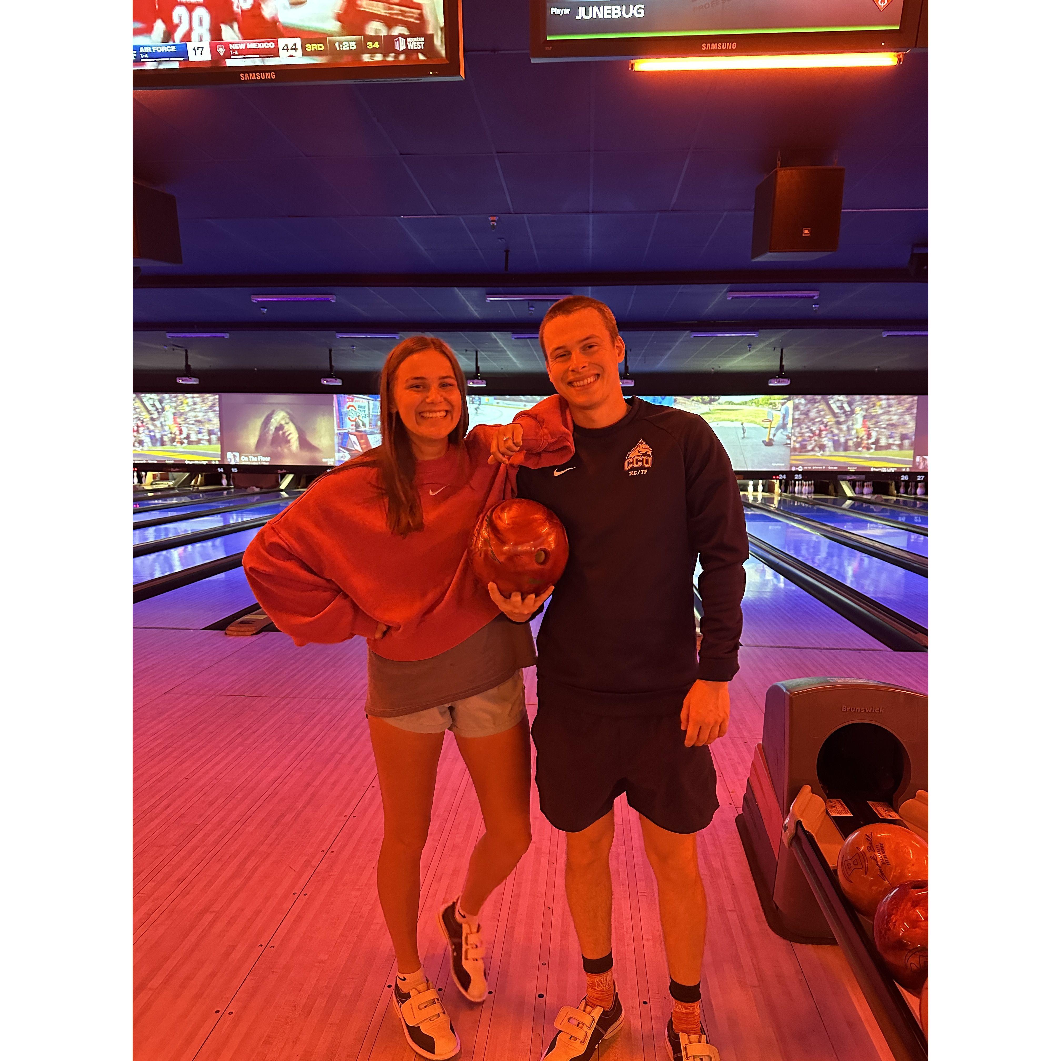 Bowling double date night!