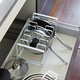 Tower Adjustable Pot Lid & Frying Pan Organizer