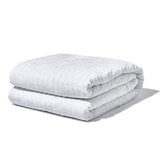 Gravity Blanket - 20 lbs White 48"x72" Twin/Single - The Original Weighted Blanket for Sleep - Premium Weighted Blanket with Washable Removable Microfiber Duvet Cover