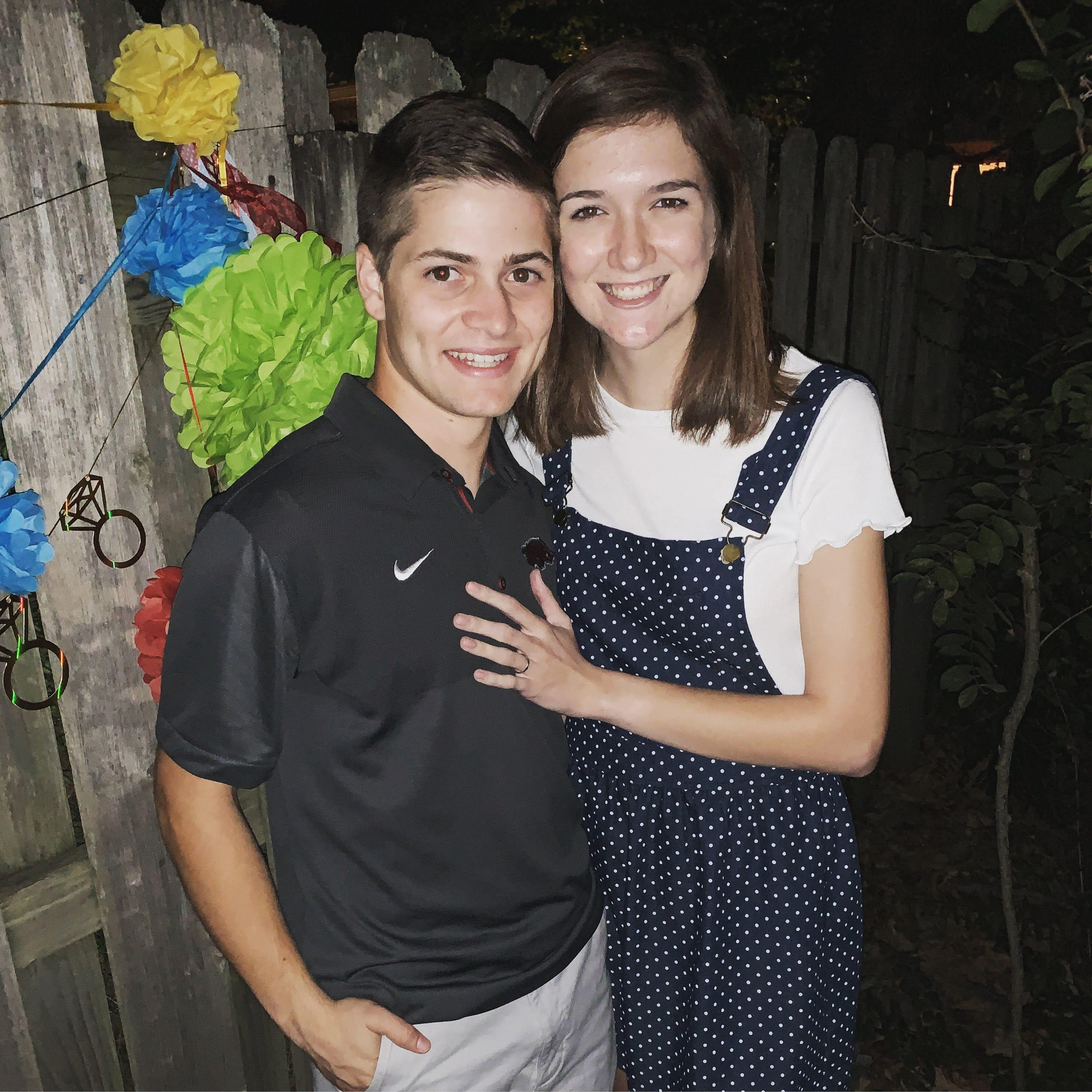 the night of our engagement party!