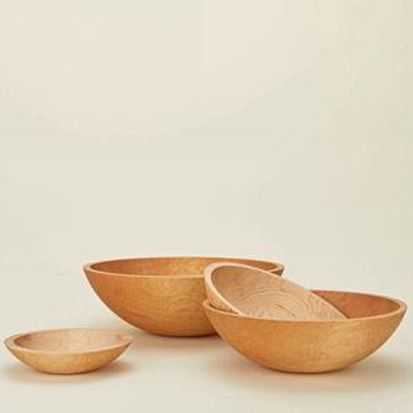 Colonial Hardwood Bowl - Maple, 15"