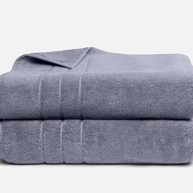 Brooklinen Bath Sheets, Smoke Super-Plush - Set of 2