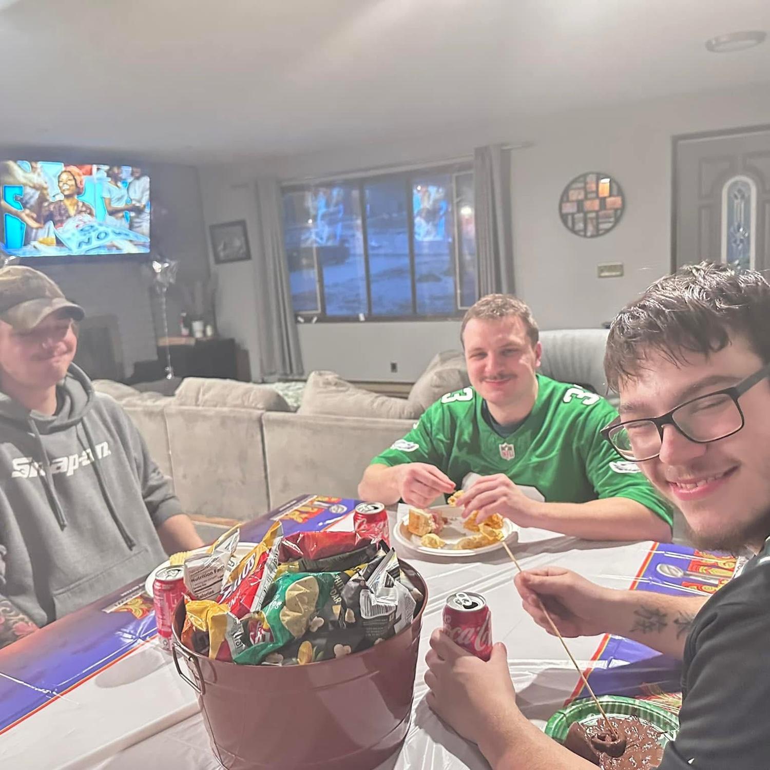 Celebrating the Super bowl with Dylon and Dante 2025