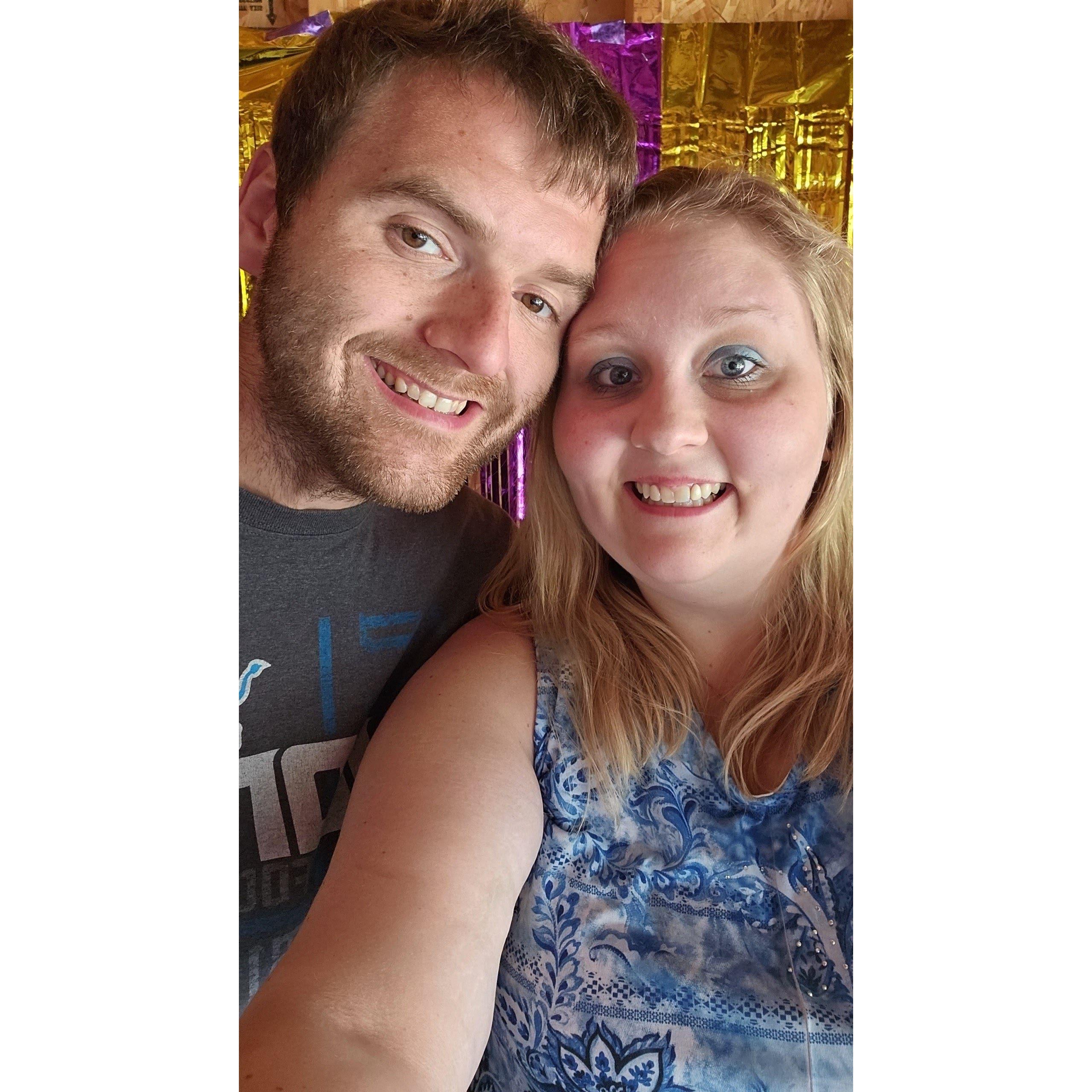 Us at Meghan's open house. June 2023