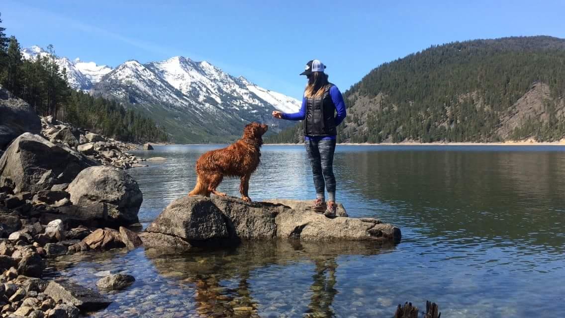 Hanging out at Lake Como, Montana.
This is Kona, Wyatt's cousin.