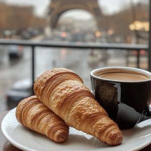 Coffee & Pastries in a Café