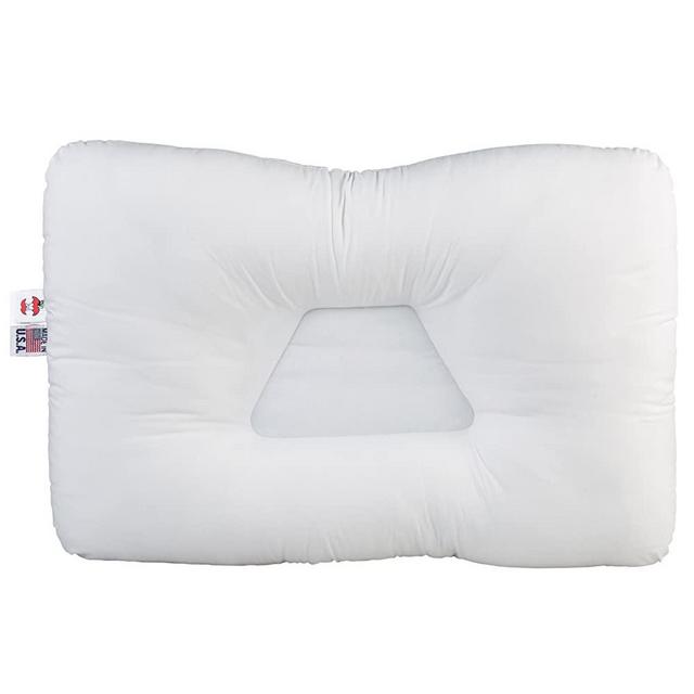 Core Products Tri-Core Cervical Support Pillow for Neck Pain, Orthopedic Contour Pillow, Standard Firm, White, Full Size 24" x 16"