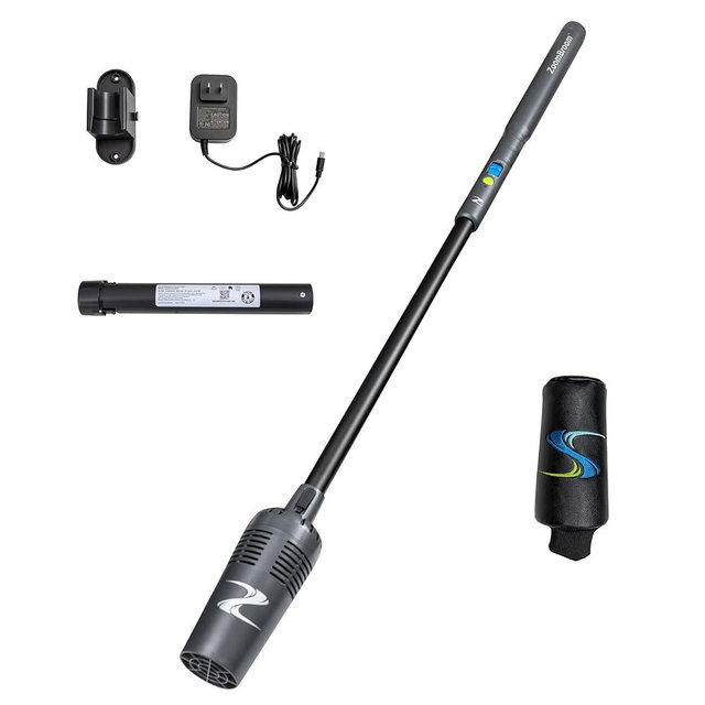 ZoomBroom Breeze - Lightweight Cordless Stick Blower for Home, Patios, Condos, Golf course, Pickleball Court, RV and All of Your Outdoor Activities