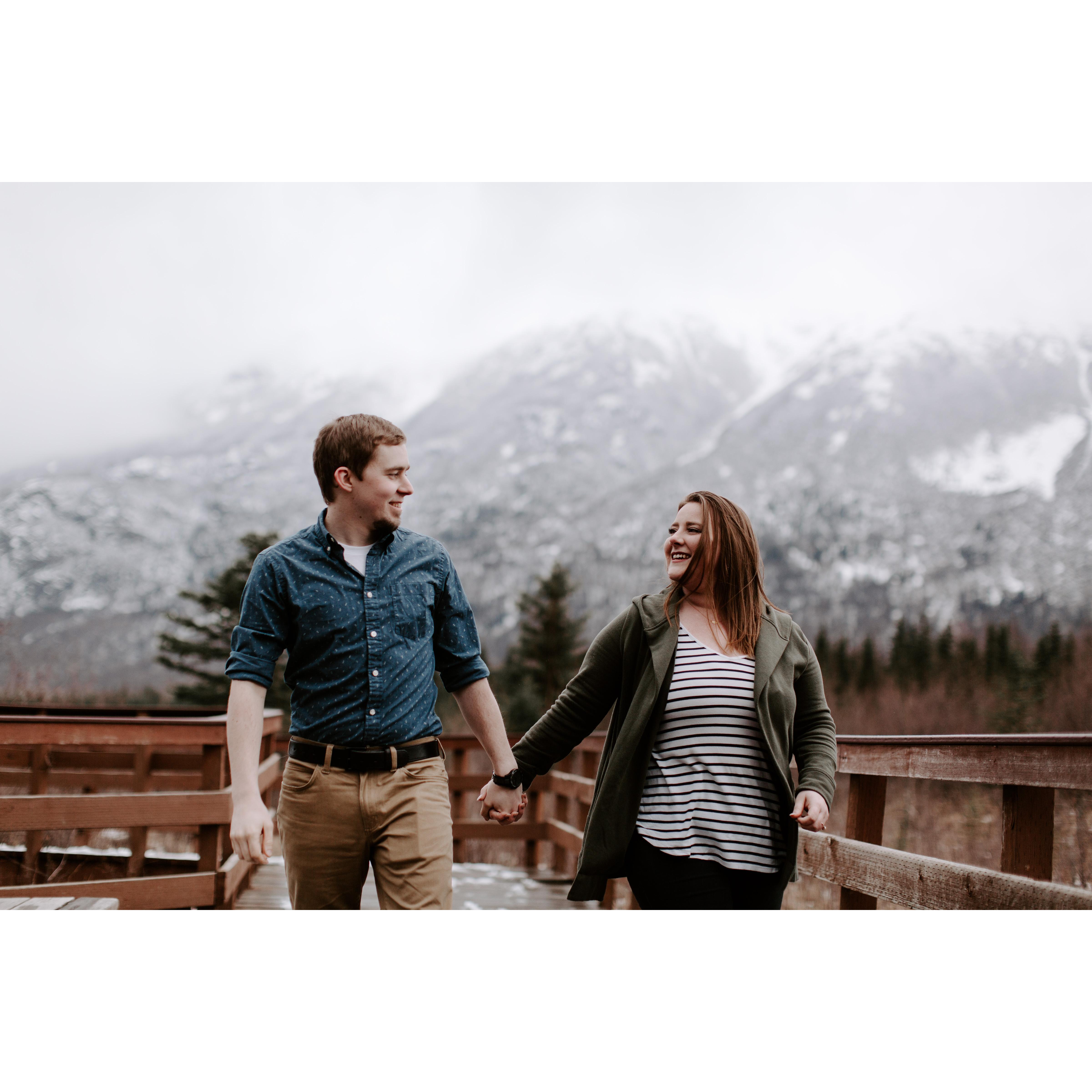 Engagement photos done in Alaska at Eagle River Nature Center by the amazing Sarah French.
Instagram: @sarah.french.photo
Facebook: @Sarah French Photo
Website: sarahfrenchphoto.com