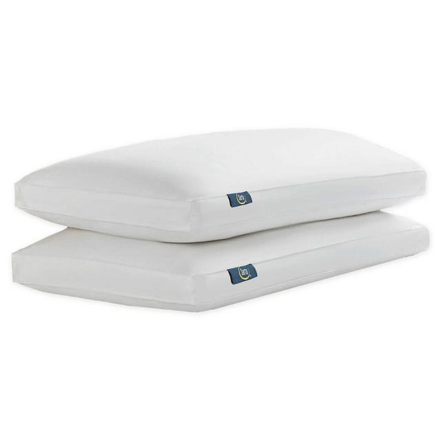 Serta® 2-Pack White Goose Feather and Down Fiber King Side Sleeper Pillows