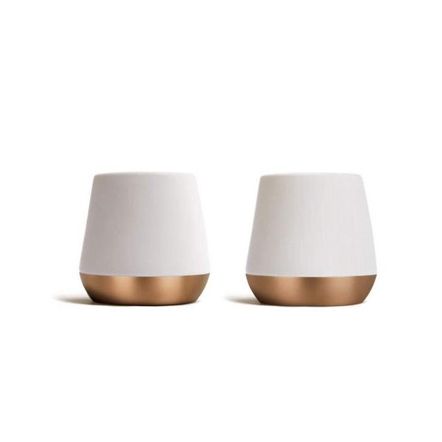 Fellow Junior Demitasse Double Wall Ceramic Mugs (Matte White, 2.3oz, Set of 2)