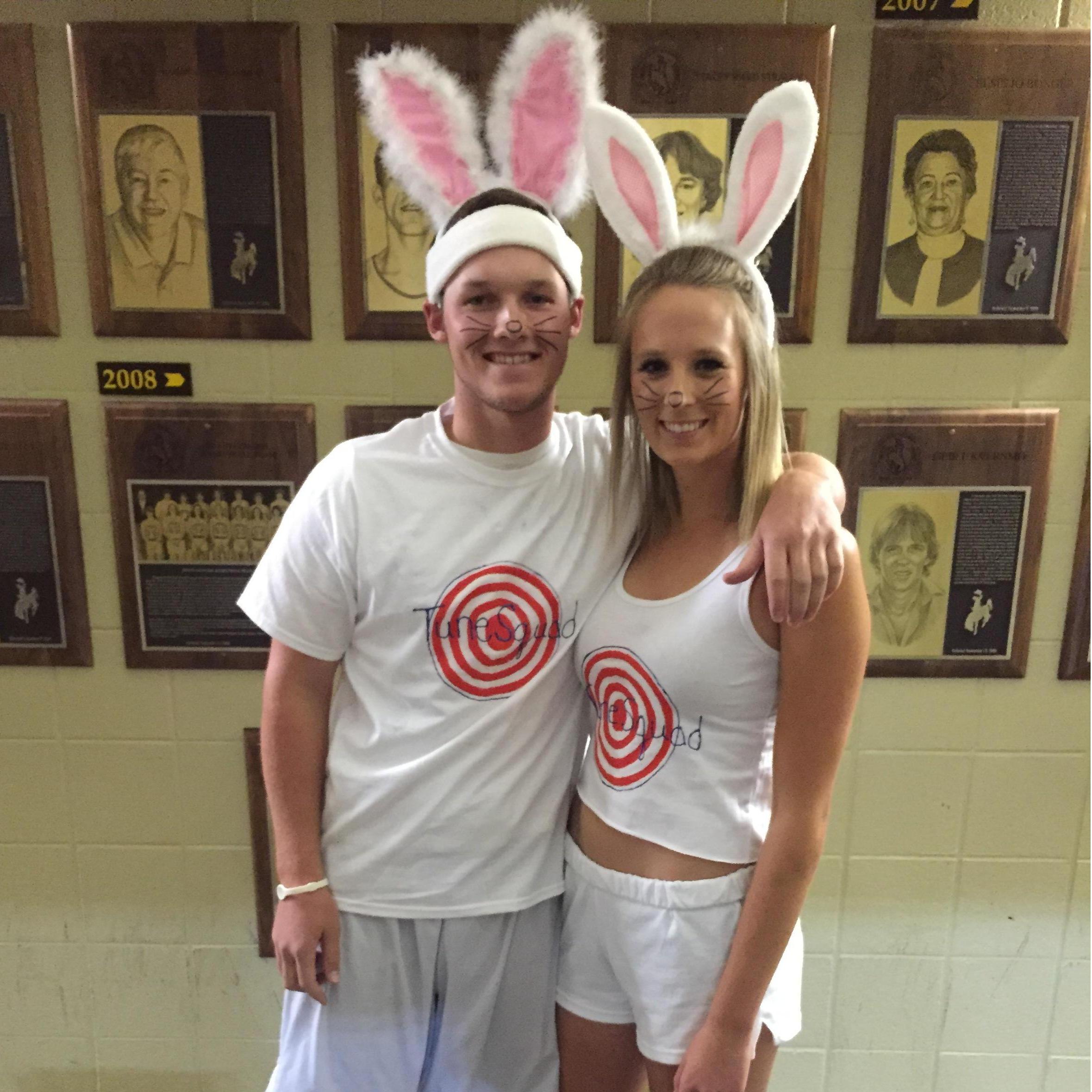 Gatorade Pong partners at the University of Wyoming. We may not have won but we had the best costume!