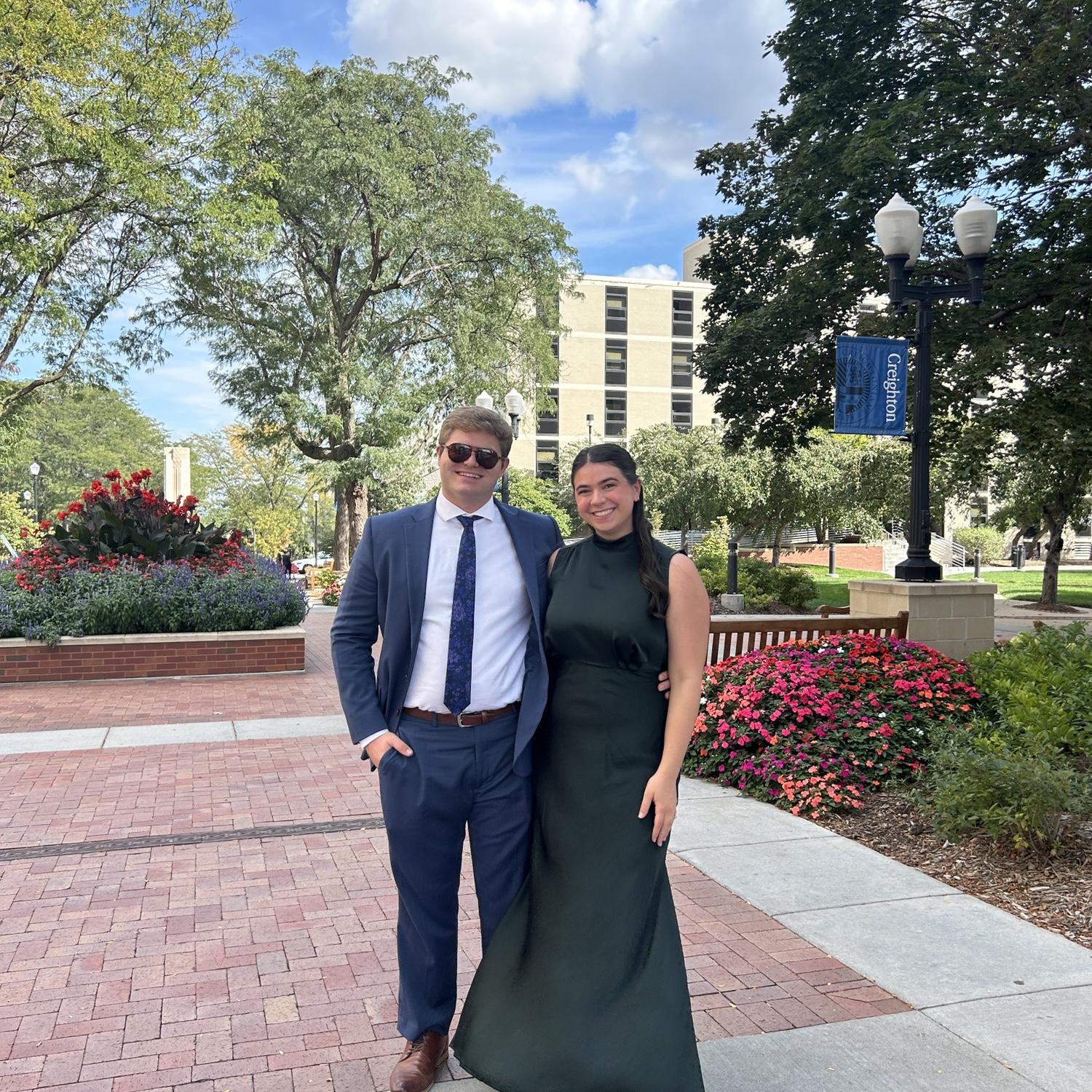 Wedding in Omaha, NE! Our first trip back to Creighton since Maddie graduated!