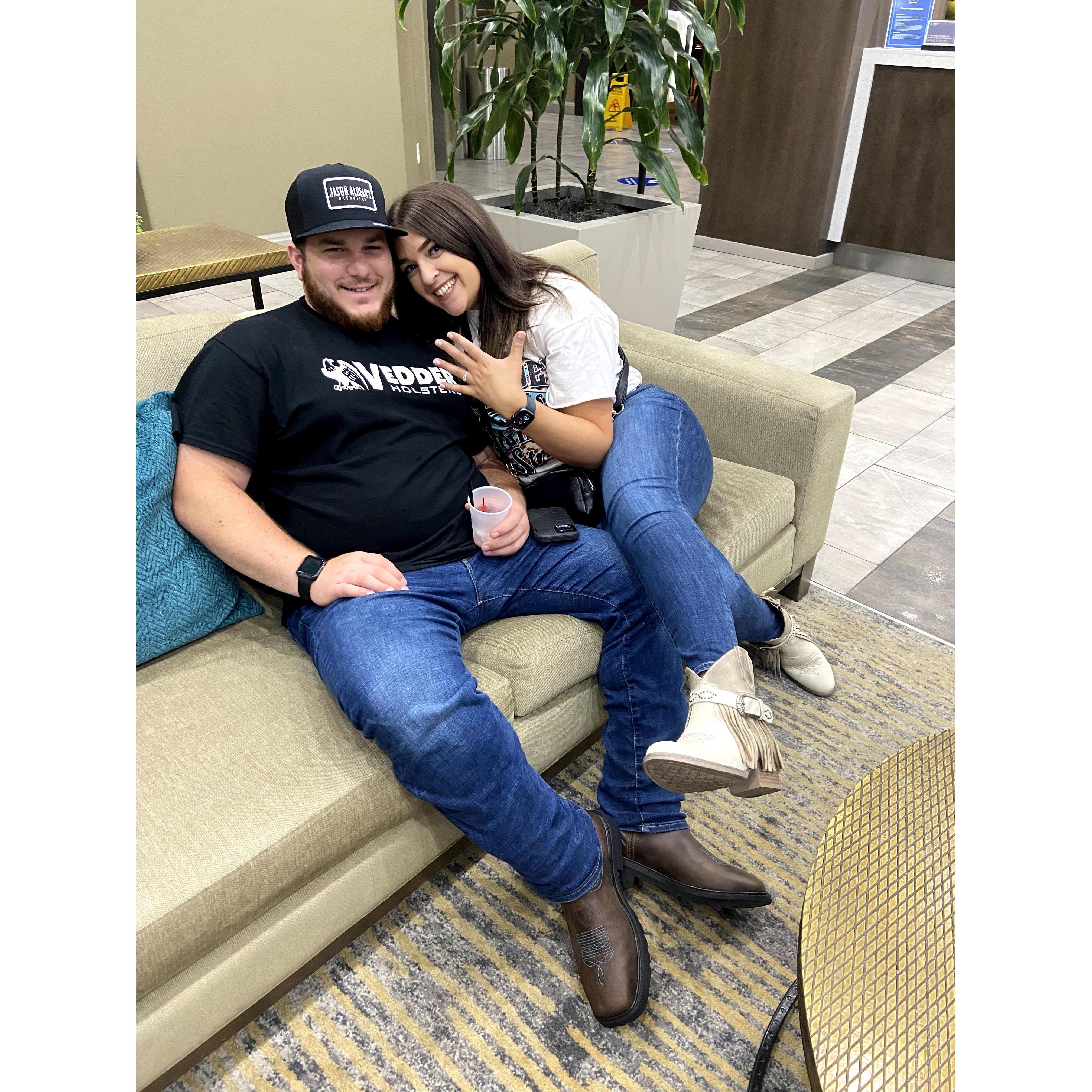 Newly Engaged in Nashville!